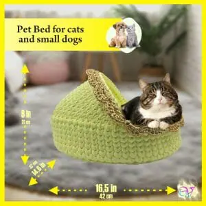 Handmade knitted pet bed for cats and small dogs, nest, house, basket (Copy) (Copy)