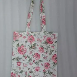 fabric bag with flowers