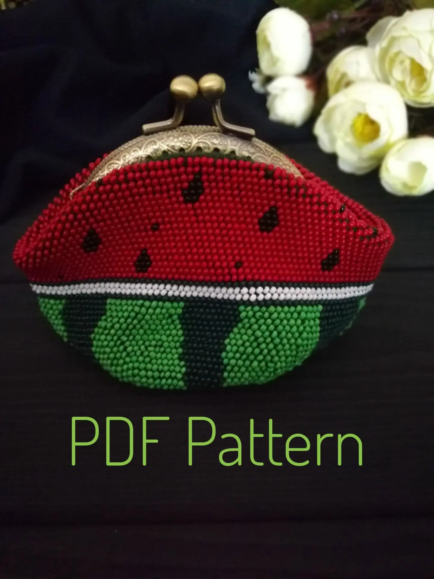 Beaded crochet coin online purse pattern