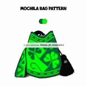Mochila pattern, pattern bag, crochet pattern, wayuu, tapestry / GREENERY 1