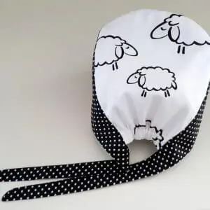 Reversible scrub cap sewing pattern