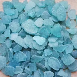 aqua sea glass