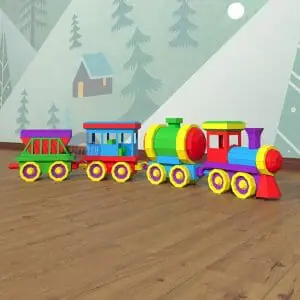 DIY Toy Train template Papercraft PDF