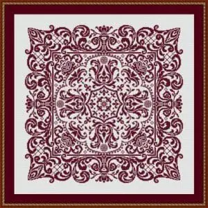 Cross stitch pattern Mandala 001