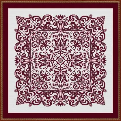 Cross stitch pattern Mandala 001