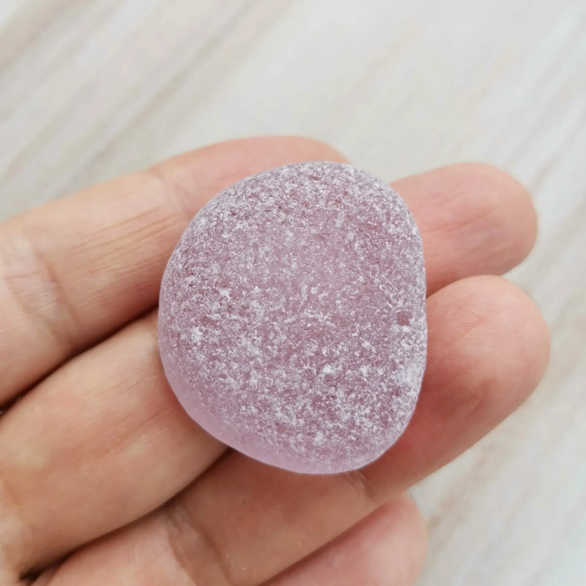 Lilac genuine sea glass P110