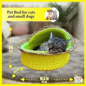 Handmade knitted pet bed for cats and small dogs, nest, house, basket (Copy)