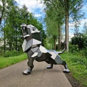 Welding Project Plans Drawings Lion (DXF, PDF)