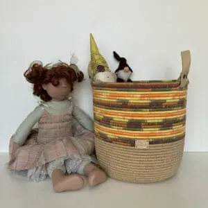 Large basket with handles 25 cm x 26.5 cm Free shipping