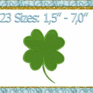 Shamrock machine Embroidery design #213