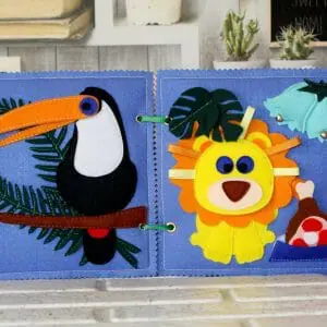 Zoo animals PDF quiet book Busy book Pattern Jungle Animals Safari Animal