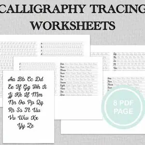 Calligraphy printable