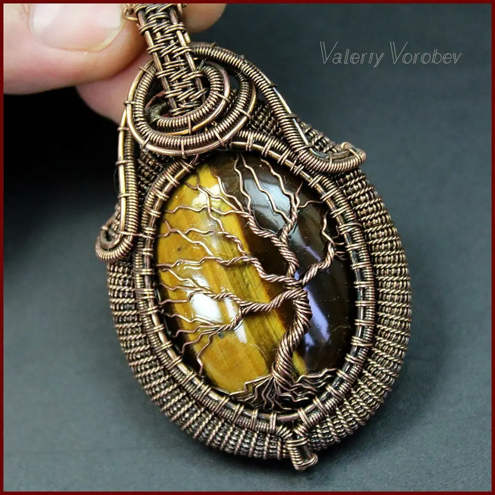Wire weaving Tree of life pendant