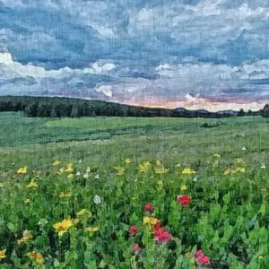Painting - "Before the rain"