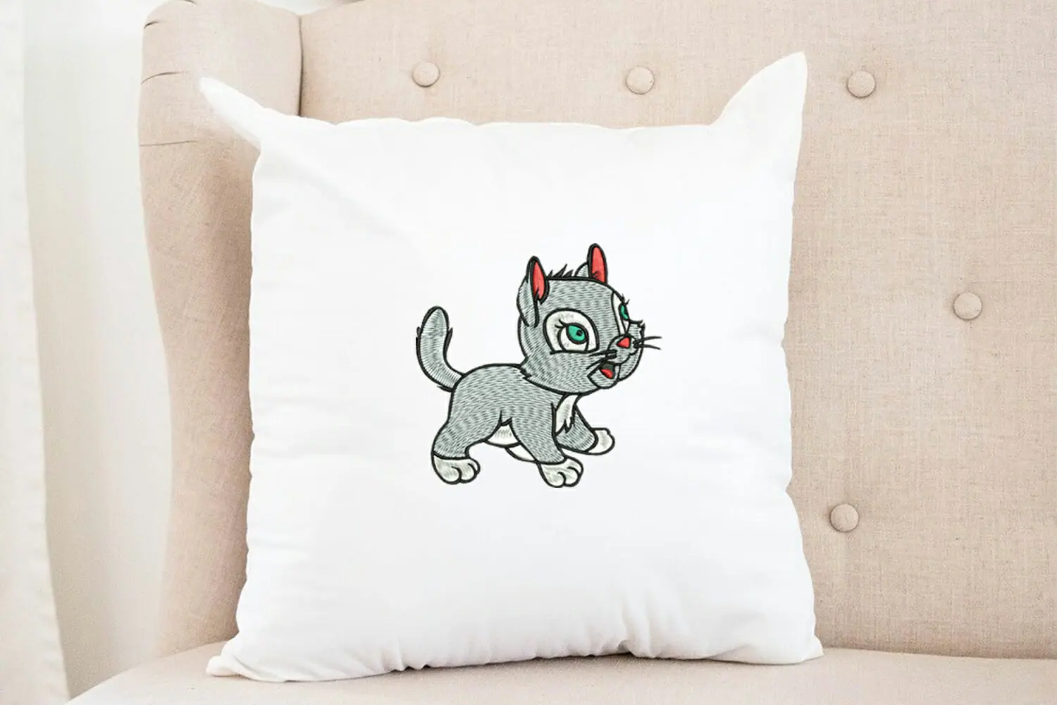 Cat machine Embroidery design Instant Download 4 Cat machine Embroidery design Instant Download - Image 4