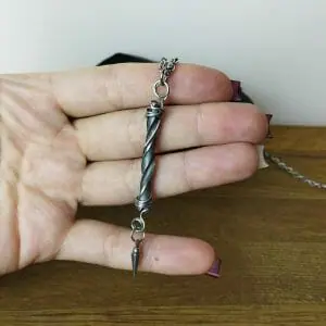hardware necklace repurposed