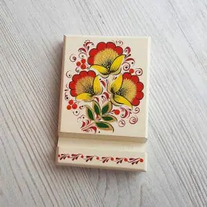 khokhloma painting wooden phone stand hand-painted