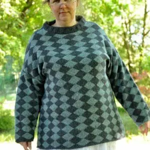 Unisex sweater “Orlando” knitting pattern PDF ENG