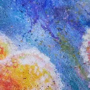 Dandelion Painting 16*23″ Abstract Floral Art Yalozik