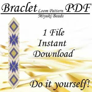 Handmade Marketplace 502 Loom stitch beaded bracelet pattern