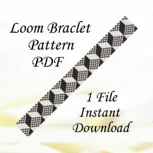 Handmade Marketplace 497 Loom stitch Beaded bracelet pattern