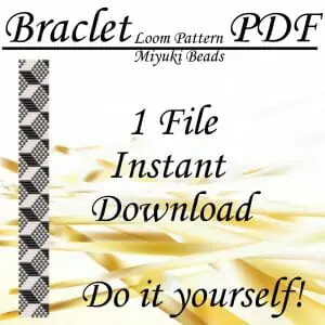 Handmade Marketplace 498 Loom stitch Beaded bracelet pattern