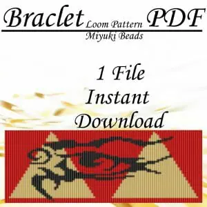 Handmade Marketplace 475 Loom stitch beaded bracelet pattern All-seeing eye