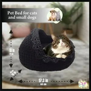 Handmade knitted pet bed for cats and small dogs, nest, house, basket (Copy)