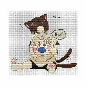 Anime cross stitch pattern Nagai Ajin PDF Saga Digital Instant Download