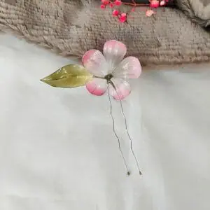Sakura hair pin. Back view.