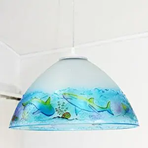 Handmade-Marktplatz 661 Chandelier Pendant Lamp Light Home Living Room Glass Lampshade