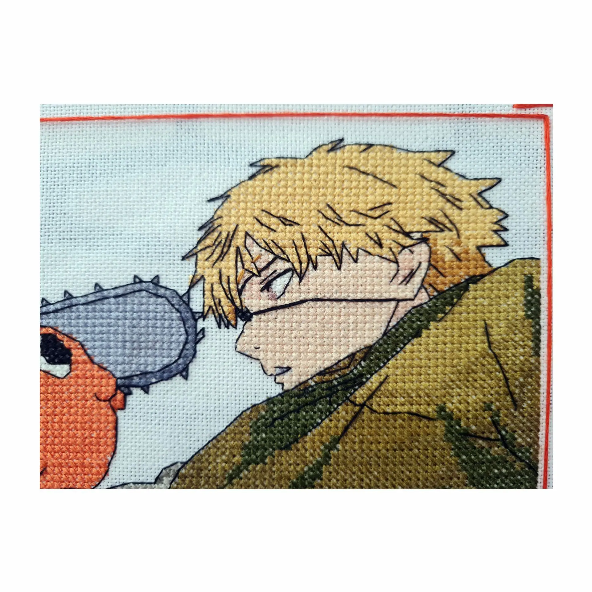 Chainsaw man. demon power. Cross Stitch Pattern. PDF Pattern