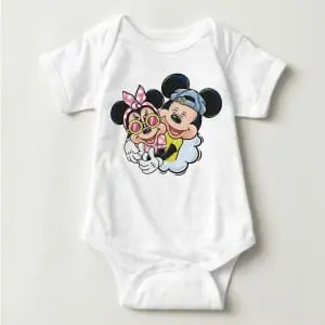 Mickey and Minnie Clipart Sublimation design Png