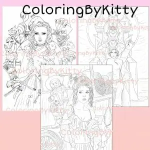 Coloring book spiral bound Steampunk and Gothic collection 20 coloring  pages A4 - Crealandia