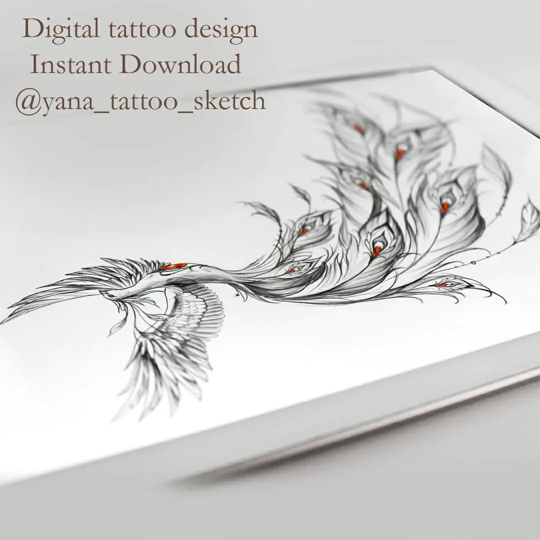 Pencil drawing for a dragon tattoo design - Impossible Images - Unique  stock images for commercial use.