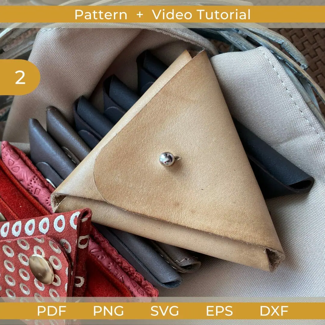 DIY Easy to make triangular pouch / coin purse / free pattern [Tendersmile  Handmade] - YouTube