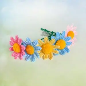 Daisy bouquet of 5 flowers, Summer bouquet Chamomile, Wildflowers