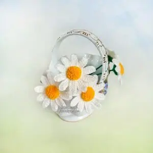 Chamomile bouquet of 5 flowers, Artificial flowers, Wildflowers
