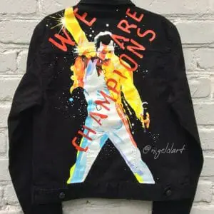Freddie Mercury Queen Painted denim jacket personalized Gift