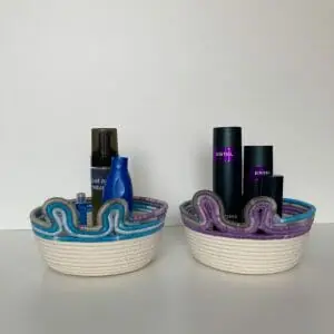 Set of 2 basket Animal basket for nursery Rabbit basket