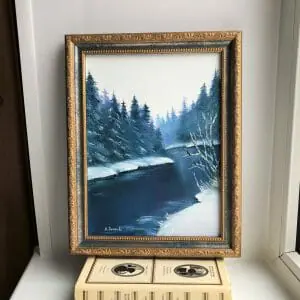 The First Day of Winter original oil painting