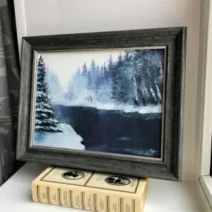 Morning Frost original oil painting