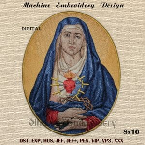 Our Lady of Sorrows machine embroidery design