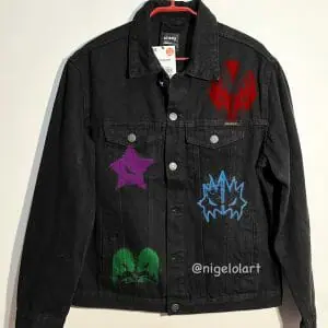 Kiss Rock group Painted denim jacket personalized Gift
