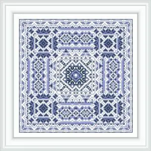 Cross stitch pattern geometry ornament DARINA