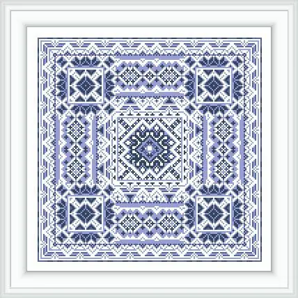Cross stitch pattern geometry ornament DARINA