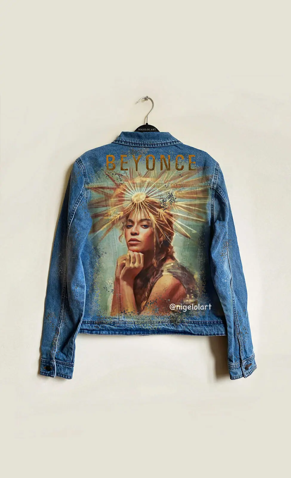 Beyoncè jacket New Painted denim jacket custom jacket gift