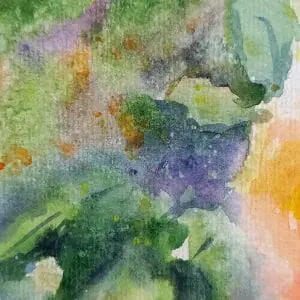 Roses painting watercolor 12*16″ floral art by Yalozik