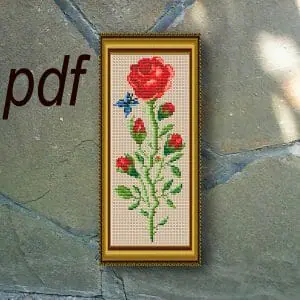 Rose cross stitch