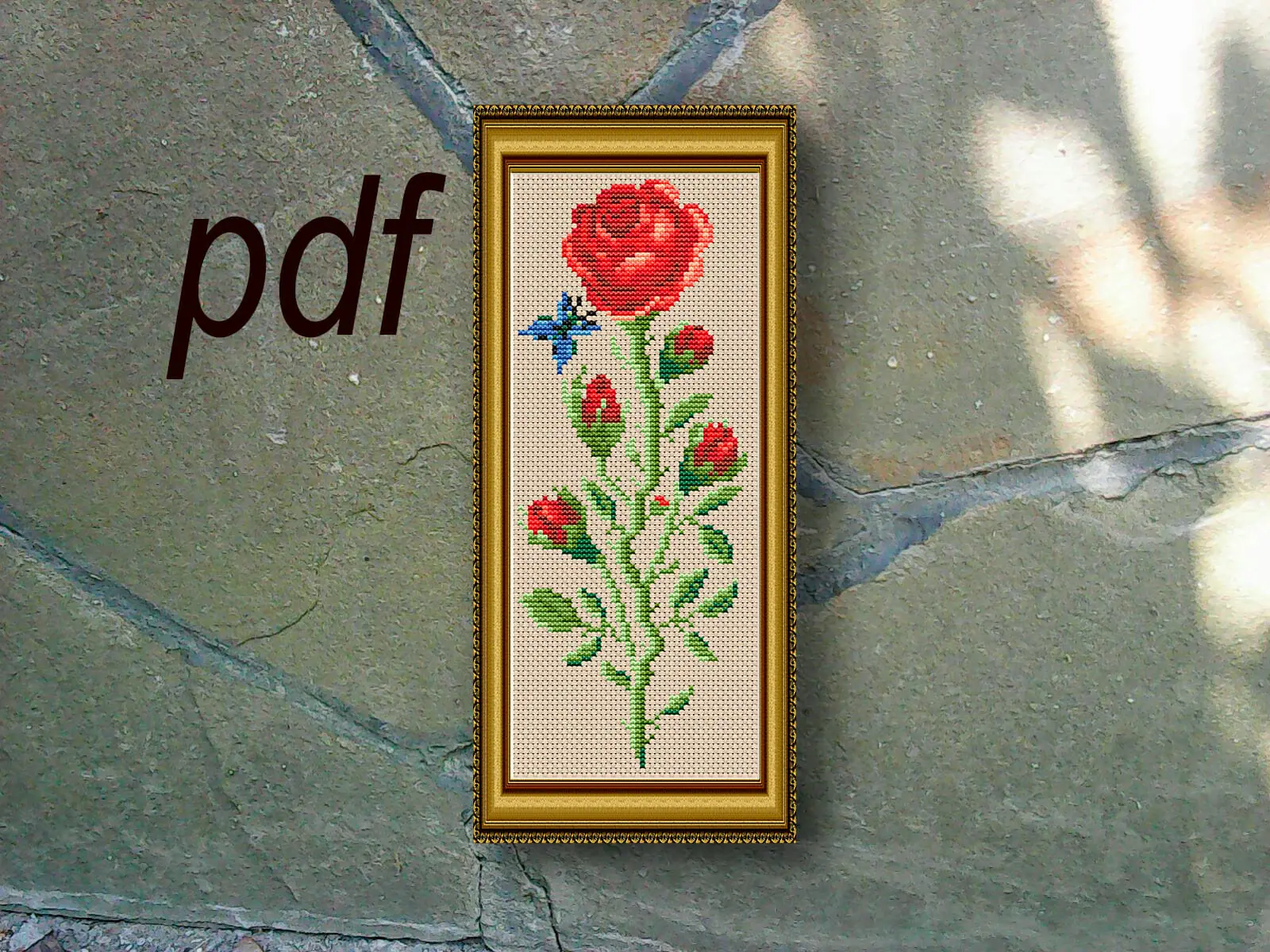 Rose cross stitch